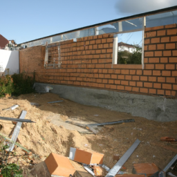 Agrandissement terrasse pour espace de jeu pour enfants Saint-Saulve